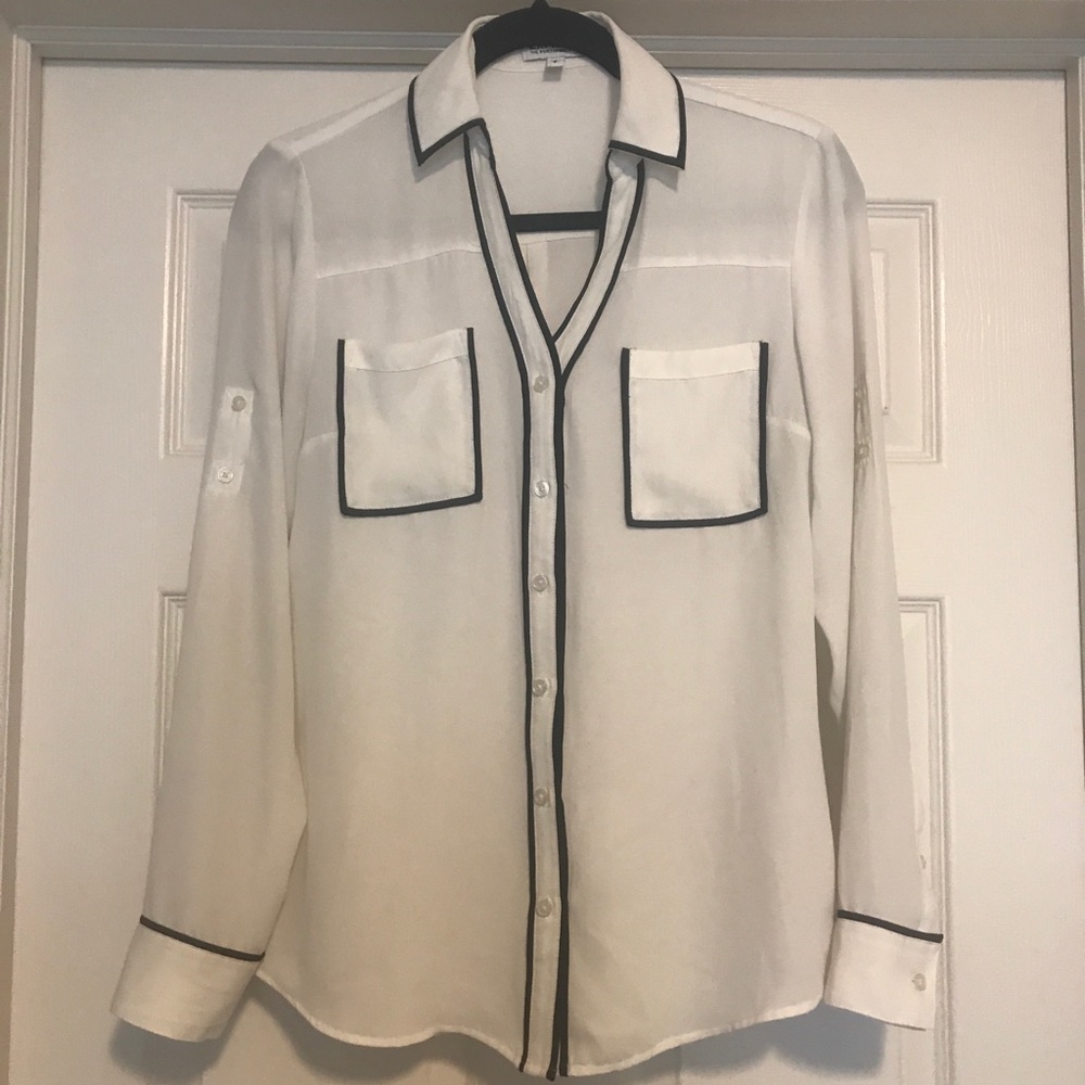 Express Button Down Blouse